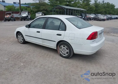 2002 Honda Civic Dx z USA, uszkodzony, nr VIN 2HGES15182H578435